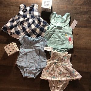 Four Carters Dresses! NB/3M!! 2X NWT 🤩🤩🤩